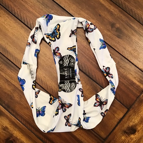 E610 NWT Zaful Butterfly Strapless Bikini - Picture 3 of 3